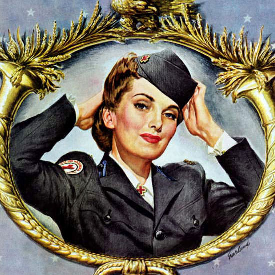 George Garland Saturday Evening Post 1943_03_13 Copyright crop | Best of 1940s Ad and Cover Art