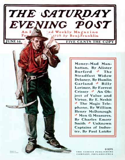 George Gibbs Artist Saturday Evening Post 1902_06_14 | The Saturday Evening Post Graphic Art Covers 1892-1930