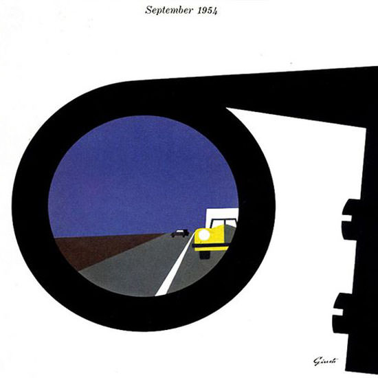 George Giusti Fortune Magazine September 1954 Copyright crop | Best of 1950s Ad and Cover Art