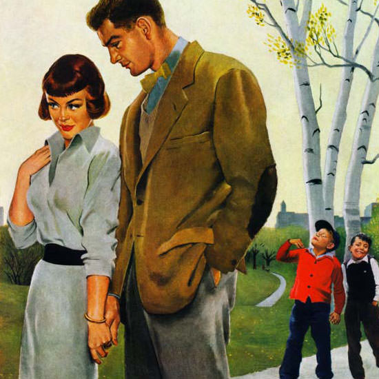 George Hughes Saturday Evening Post 1951_03_31 Copyright crop | Best of 1950s Ad and Cover Art