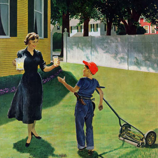 George Hughes Saturday Evening Post Boy 1955_05_14 Copyright crop | Best of 1950s Ad and Cover Art