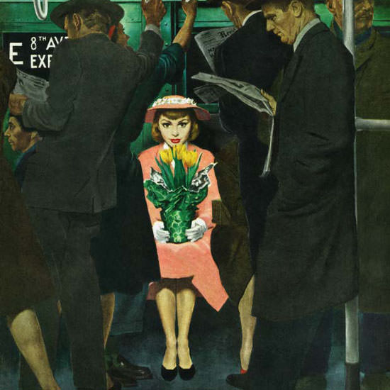 George Hughes Saturday Evening Post Lily 1953_03_28 Copyright crop | Best of Vintage Cover Art 1900-1970