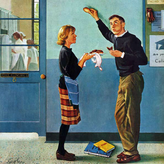 George Hughes Saturday Evening Post Tester 1960_05_28 Copyright crop | Best of Vintage Cover Art 1900-1970
