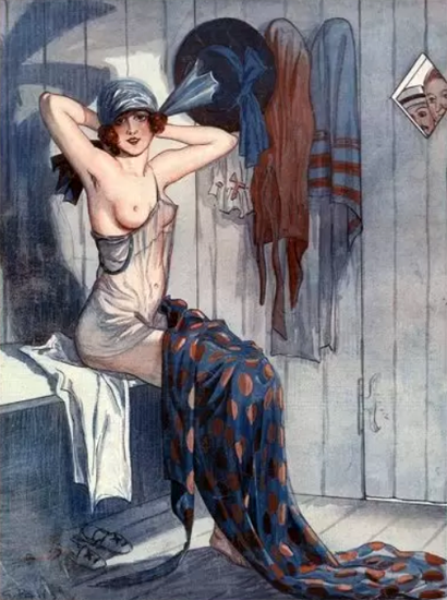 George Pavis La Vie Parisienne 1919 Une Debutante page Sex Appeal | Sex Appeal Vintage Ads and Covers 1891-1970