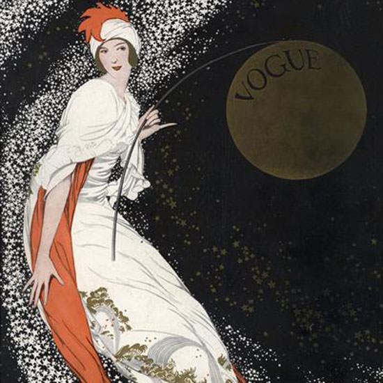 George Wolfe Plank Vogue Cover 1912-08-01 Copyright crop | Best of Vintage Cover Art 1900-1970
