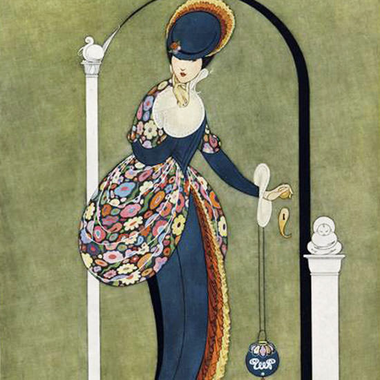 George Wolfe Plank Vogue Cover 1913-07-15 Copyright crop | Best of 1891-1919 Ad and Cover Art