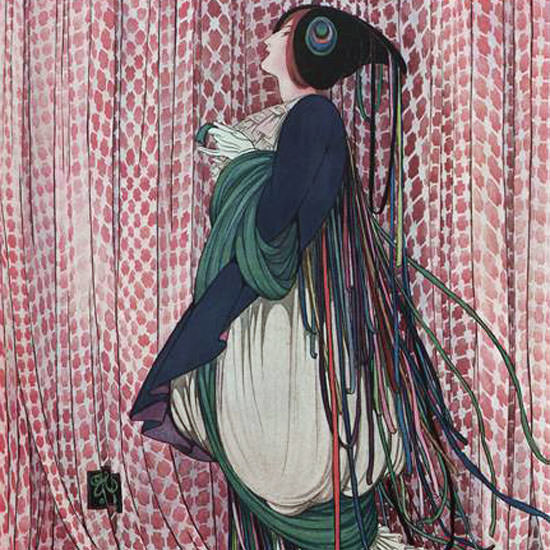 George Wolfe Plank Vogue Cover 1915-04-15 Copyright crop | Best of 1891-1919 Ad and Cover Art
