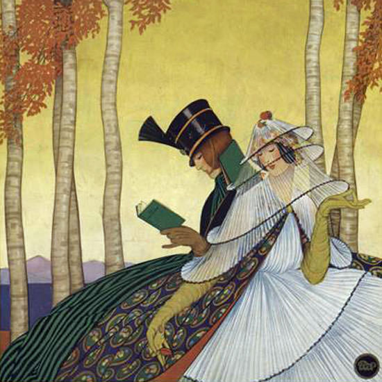 George Wolfe Plank Vogue Cover 1915-11-01 Copyright crop | Best of 1891-1919 Ad and Cover Art