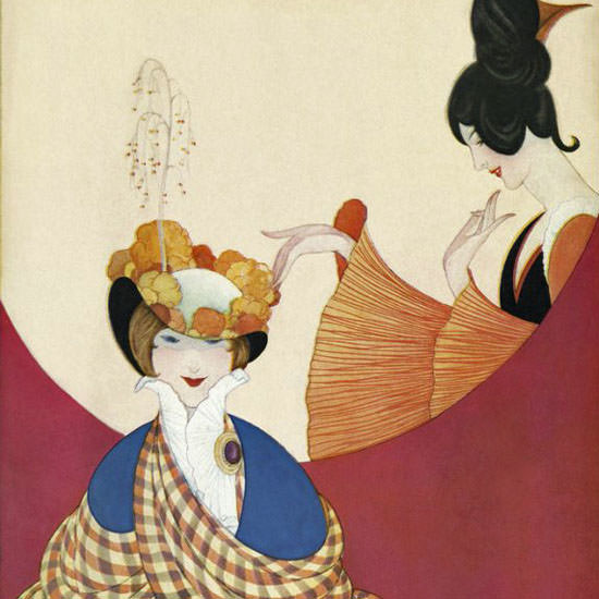 George Wolfe Plank Vogue Cover 1919-10-01 Copyright crop | Best of 1891-1919 Ad and Cover Art