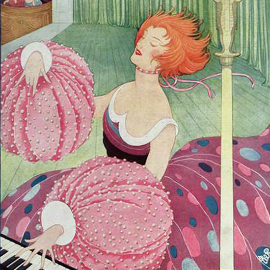 George Wolfe Plank Vogue Cover 1919-10-15 Copyright crop | Best of Vintage Cover Art 1900-1970
