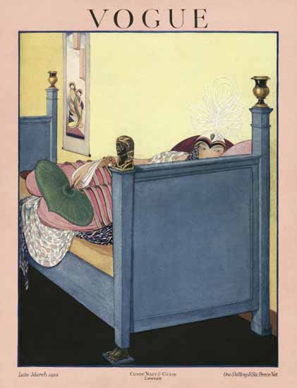 George Wolfe Plank Vogue Cover 1920-03-31 Copyright | Vogue Magazine Graphic Art Covers 1902-1958