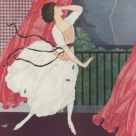 George Wolfe Plank Vogue Cover 1921-06-15 Copyright crop | Best of Vintage Cover Art 1900-1970