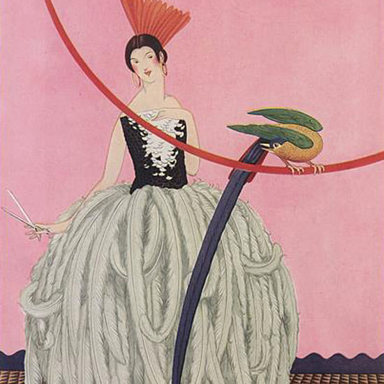 George Wolfe Plank Vogue Cover 1922-05-15 Copyright crop | Best of Vintage Cover Art 1900-1970