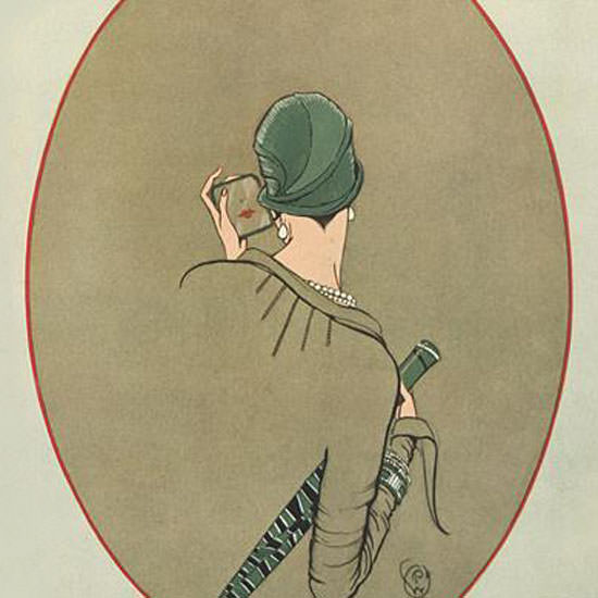George Wolfe Plank Vogue Cover 1926-03-01 Copyright crop | Best of Vintage Cover Art 1900-1970