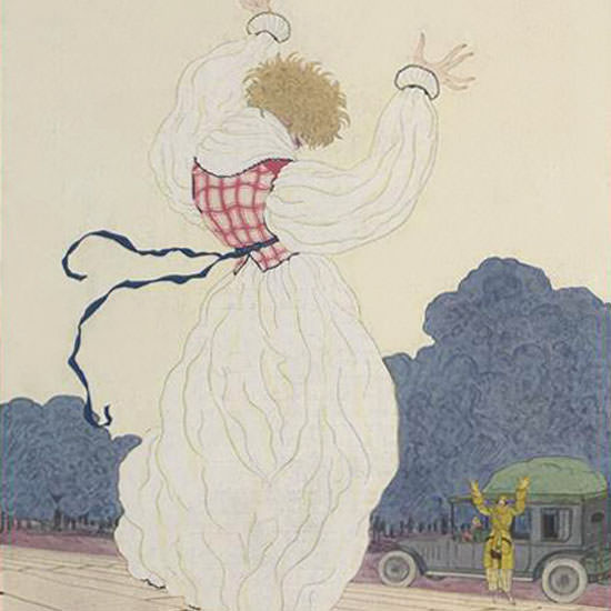 Georges Lepape Vogue Cover 1919-06-15 Copyright crop | Best of Vintage Cover Art 1900-1970