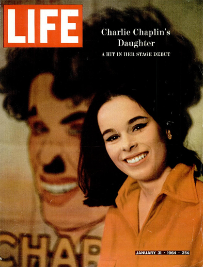 Geraldine Chaplin Champs-Elysees 31 Jan 1964 Copyright Life Magazine | Life Magazine Color Photo Covers 1937-1970