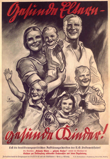 Gesunde Eltern Gesunde Kinder Healthy Parents | Vintage War Propaganda Posters 1891-1970