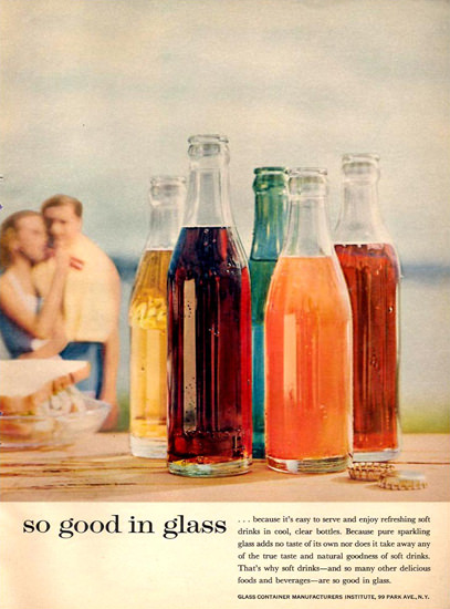 Glass Container Manufacturers Soda Bottles 1958 | Vintage Ad and Cover Art 1891-1970
