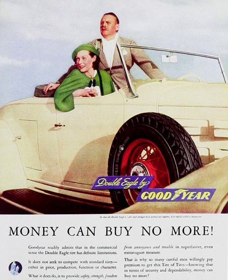 GoodYear Double Eagle Can Buy No More 1930s | Vintage Ad and Cover Art 1891-1970
