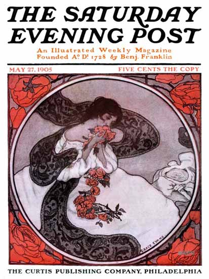 Grace Evans Saturday Evening Post Cover Art 1905_05_27 | The Saturday Evening Post Graphic Art Covers 1892-1930