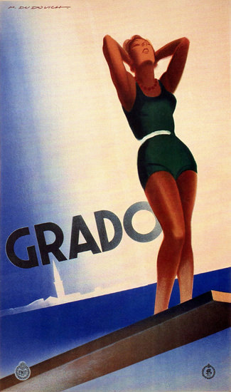 Grado 1933 Marcello Dudovich | Sex Appeal Vintage Ads and Covers 1891-1970