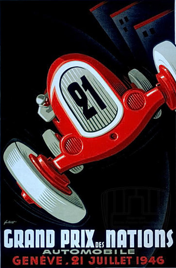 Grand Prix Des Nations Geneve Switzerland 1946 | Vintage Ad and Cover Art 1891-1970