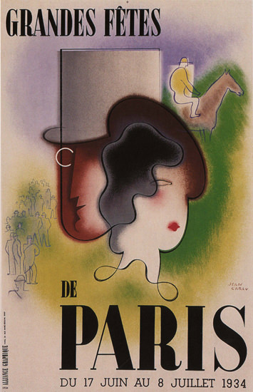 Grande Fetes Du Paris 1934 France Paris Festival | Vintage Ad and Cover Art 1891-1970