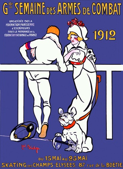 Grande Semaine Des Armes Paris 1912 Combat | Sex Appeal Vintage Ads and Covers 1891-1970