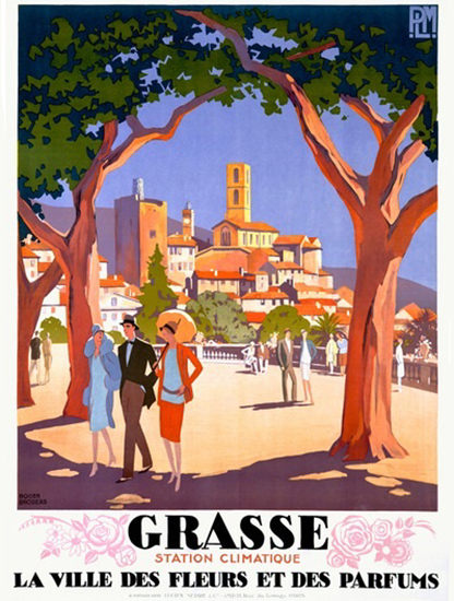 Grasse Station Climatique La Ville des Fleurs | Vintage Travel Posters 1891-1970