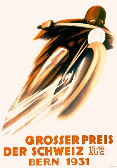 Grosser Preis Der Schweiz Bern 1931 Switzerland | Vintage Ad and Cover Art 1891-1970