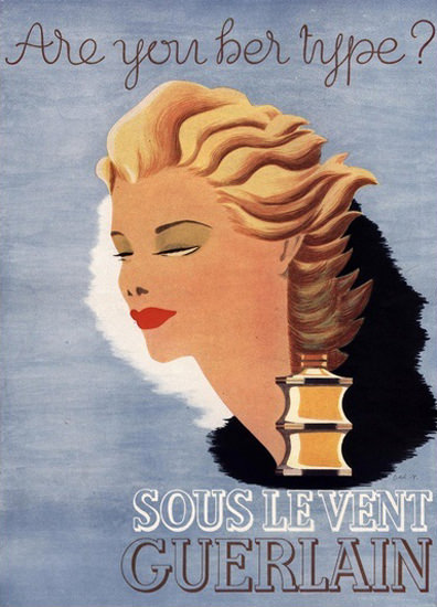 Guerlain Perfume Sous Le Vent Are You Her Type | Vintage Ad and Cover Art 1891-1970
