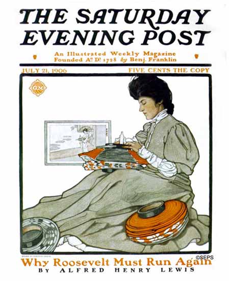 Guernsey Moore Artist Saturday Evening Post 1906_07_21 | The Saturday Evening Post Graphic Art Covers 1892-1930