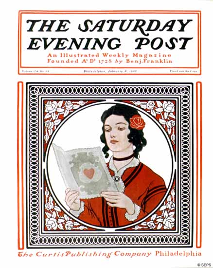 Guernsey Moore Cover Artist Saturday Evening Post 1902_02_08 | The Saturday Evening Post Graphic Art Covers 1892-1930