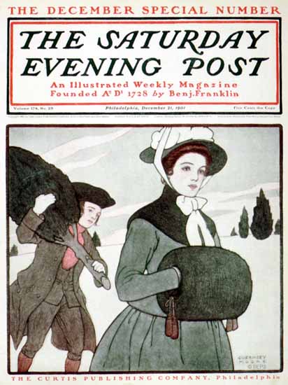 Guernsey Moore Saturday Evening Post 1901_12_21 | The Saturday Evening Post Graphic Art Covers 1892-1930