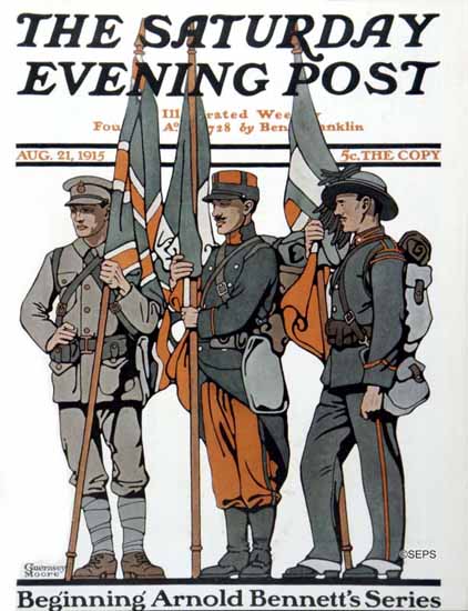 Guernsey Moore Saturday Evening Post 1915_08_21 | The Saturday Evening Post Graphic Art Covers 1892-1930