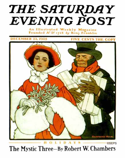 Guernsey Moore Saturday Evening Post The Mystic Three 1905_12_23 | Sat Eve Post -1930 Guernsey Moore Saturday Evening Post The Mystic Three 1905_12_23 | The Saturday Evening Post Graphic Art Covers 1892-1930