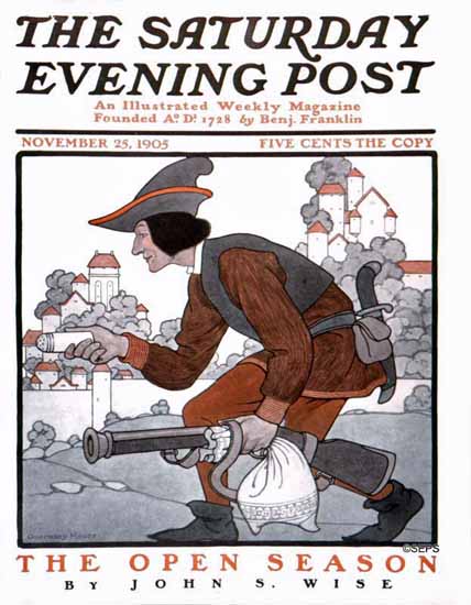 Guernsey Moore Saturday Evening Post The Open Season 1905_11_25 | The Saturday Evening Post Graphic Art Covers 1892-1930
