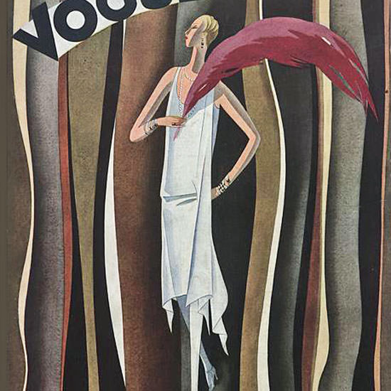 Guillermo Bolin Vogue Cover 1927-11-01 Copyright crop | Best of Vintage Cover Art 1900-1970