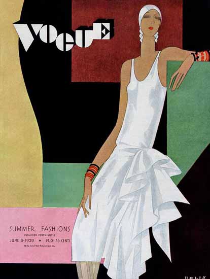 Guillermo Bolin Vogue Cover 1929-06-08 Copyright | Vogue Magazine Graphic Art Covers 1902-1958
