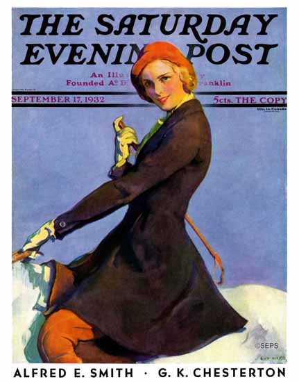 Guy Hoff Cover Artist Saturday Evening Post 1932_09_17 | Sat Eve Post 1931-69 Guy Hoff Cover Artist Saturday Evening Post 1932_09_17 | The Saturday Evening Post Graphic Art Covers 1931-1969