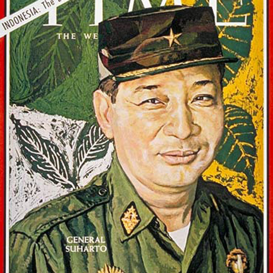 Haji Mohamed Suharto Time Magazine 1966-07 crop | Best of 1960s Ad and Cover Art