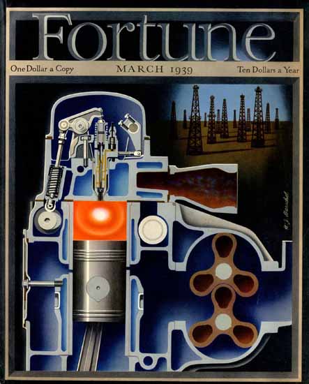 Hans Barschel Fortune Magazine March 1939 Copyright | Fortune Magazine Graphic Art Covers 1930-1959