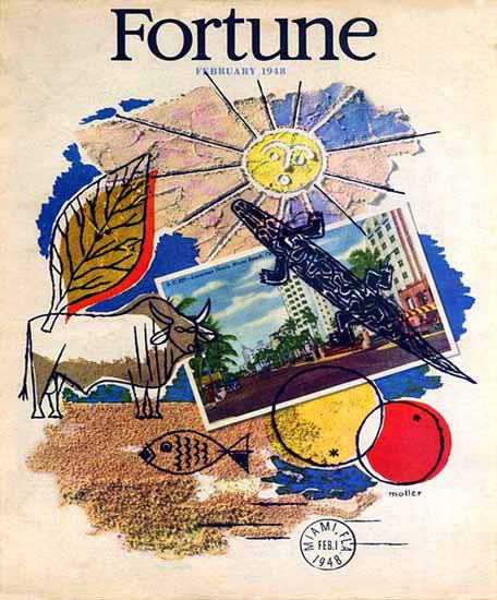 Hans Moller Fortune Magazine February 1948 Copyright | Fortune Magazine Graphic Art Covers 1930-1959