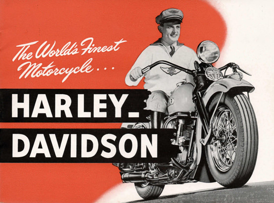 Harley Davidson The Worlds Finest Motorcycle | Vintage Travel Posters 1891-1970
