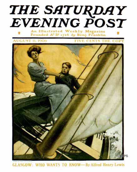 Harry B Lachman Saturday Evening Post Cover Art 1906_08_11 | The Saturday Evening Post Graphic Art Covers 1892-1930