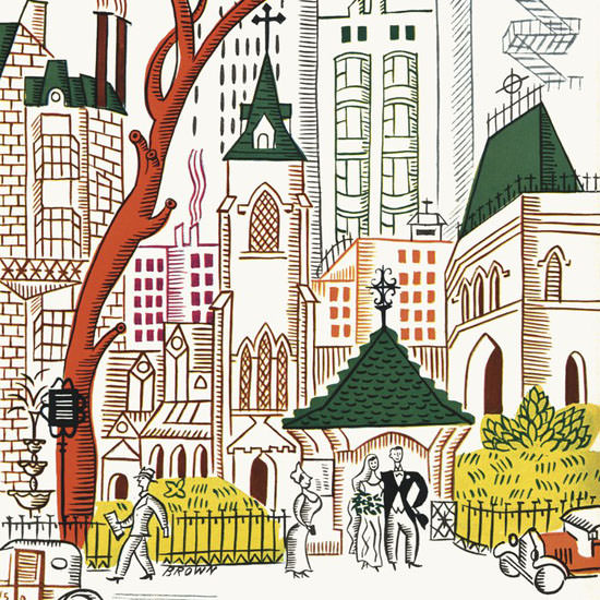 Harry Brown The New Yorker 1934_06_02 Copyright crop | Best of Vintage Cover Art 1900-1970