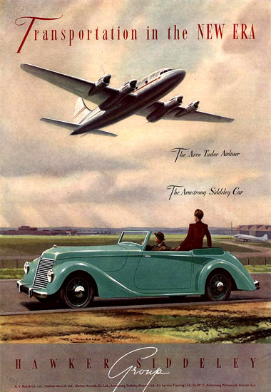 Hawker 1940 Siddeley Car Tudor Airliner | Vintage Cars 1891-1970