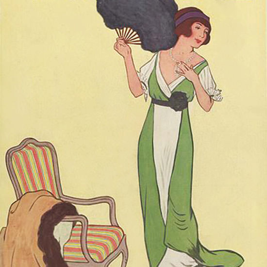 Helen Dryden Vogue Cover 1911-10-15 Copyright crop | Best of Vintage Cover Art 1900-1970