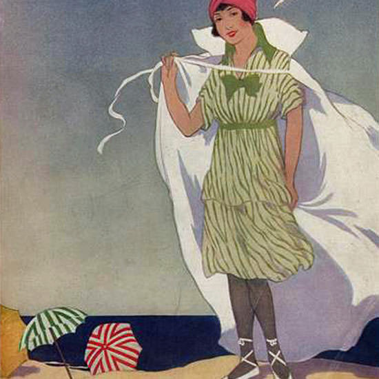 Helen Dryden Vogue Cover 1912-07-15 Copyright crop | Best of Vintage Cover Art 1900-1970