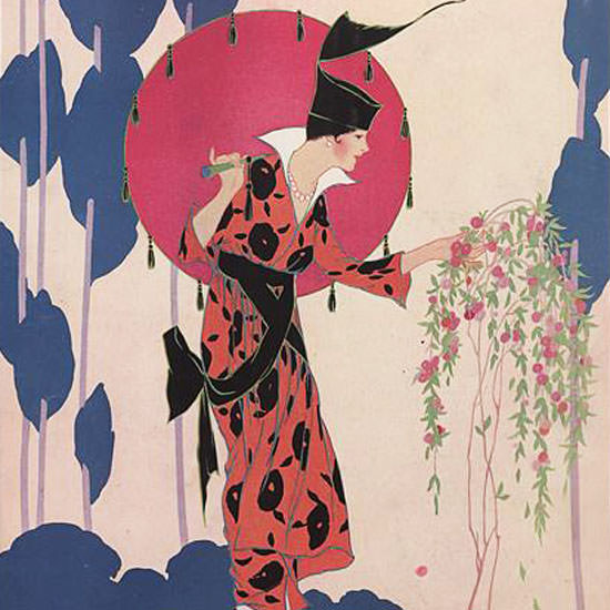Helen Dryden Vogue Cover 1914-04-01 Copyright crop | Best of Vintage Cover Art 1900-1970